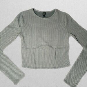 Ribbed Long Sleeve Top